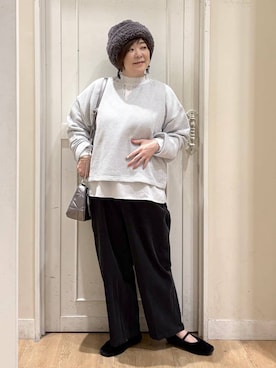 「アイテム（パンプス）」を使った、さかもってぃさん（レディース・163cm・40代）の秋コーディネート