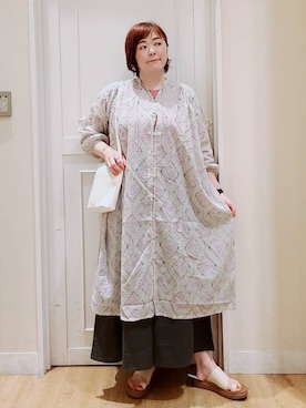 「アイテム（ワンピース/ドレス）」を使った、さかもってぃさん（レディース・164cm・40代）の夏コーディネート