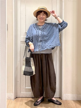 さかもってぃさん(レディース・163cm)の夏コーディネート