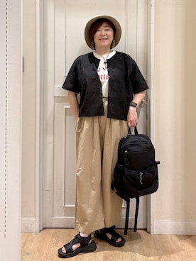 「アイテム（バッグ）」を使った、さかもってぃさん（レディース・163cm・40代）の夏コーディネート