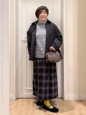 「アイテム（その他アウター）」を使った、さかもってぃさん（レディース・163cm・40代）の秋コーディネート