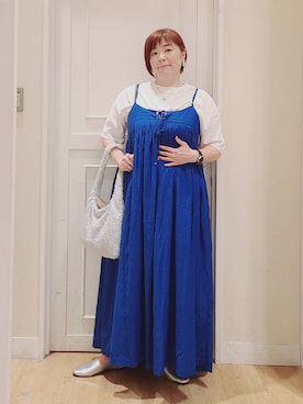 「アイテム（ワンピース/ドレス）」を使った、さかもってぃさん（レディース・164cm・40代）の夏コーディネート