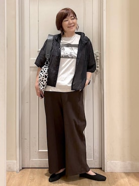 「アイテム（パンプス）」を使った、さかもってぃさん（レディース・163cm・40代）の夏コーディネート