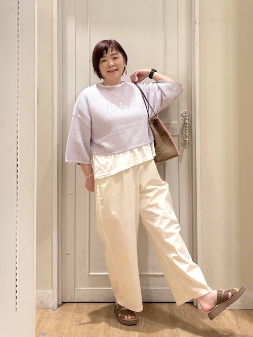 【イージーケア・接触冷感】軽らくストレートチノパンツ
