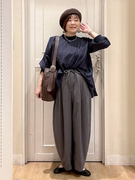 さかもってぃさん（レディース・163cm・40代）の秋コーディネート