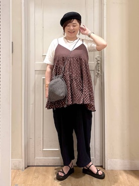 さかもってぃさん（レディース・163cm・40代）の夏コーディネート