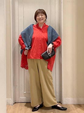 さかもってぃさん（レディース・163cm）の春コーディネート