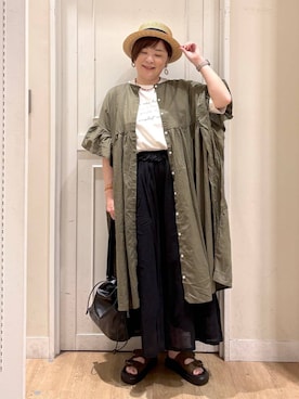 さかもってぃさん（レディース・163cm・40代）の夏コーディネート