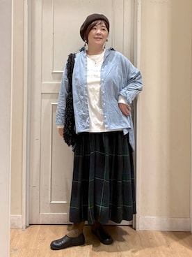 「studio CLIP（スタディオクリップ）のアイテム」を使った、さかもってぃさん（レディース・163cm）の秋コーディネート