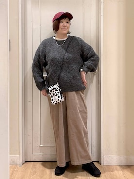 「studio CLIP（スタディオクリップ）のアイテム」を使った、さかもってぃさん（レディース・163cm）の冬コーディネート