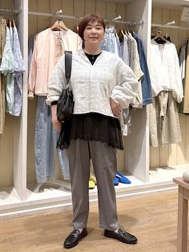 さかもってぃさん(レディース・163cm)の春コーディネート