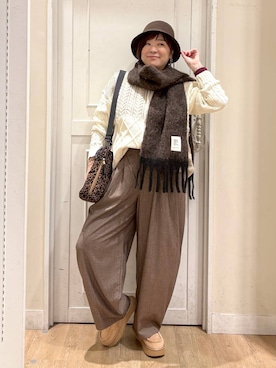 「アイテム（シューズ）」を使った、さかもってぃさん（レディース・163cm・40代）の秋コーディネート