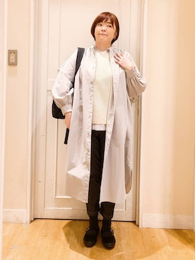 「アイテム（ワンピース/ドレス）」を使った、さかもってぃさん（レディース・164cm・40代）の春コーディネート