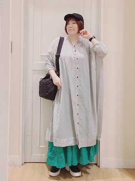 「アイテム（ワンピース/ドレス）」を使った、さかもってぃさん（レディース・164cm・40代）の夏コーディネート