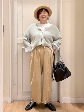 「studio CLIP（スタディオクリップ）のアイテム（シューズ）」を使った、さかもってぃさん（レディース・163cm）の春コーディネート