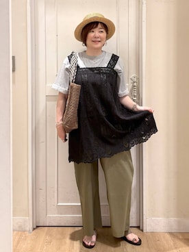 さかもってぃさん（レディース・163cm）の春コーディネート