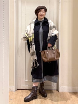 「アイテム（テーラードジャケット）」を使った、さかもってぃさん（レディース・163cm・40代）の秋コーディネート