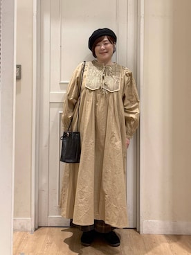 「アイテム（帽子）」を使った、さかもってぃさん（レディース・163cm・40代）の秋コーディネート