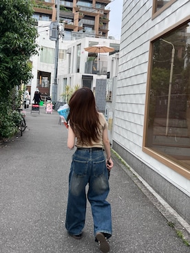 「idem（イデム）のアイテム（パンツ）」を使った、ayakaさん（レディース・154cm）の夏コーディネート