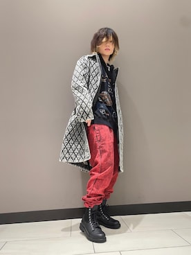 「DIESEL（ディーゼル）のアイテム（ブーツ）」を使った、KAISEIさん（メンズ・171cm）の春コーディネート