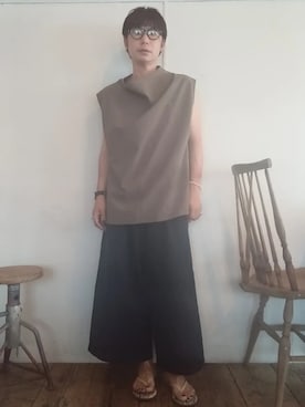 「Gauze#（ガーゼ）のアイテム」を使った、pino0226さん（メンズ・160cm）の夏コーディネート