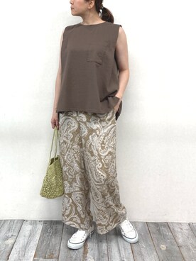 「カジュアルコーディネート」｜Grand PARK WOMENSさん（レディース・163cm）の夏コーディネート