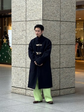 「アイテム（バンダナ/スカーフ）」を使った、くろおかさん（メンズ・170cm）の秋コーディネート