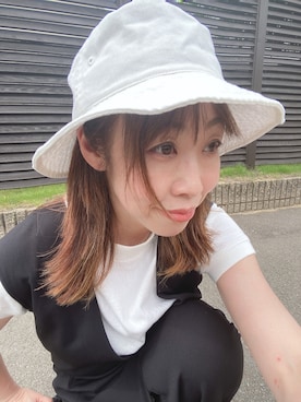 「CIAOPANIC TYPY（チャオパニックティピー）のアイテム（オールインワン・サロペット）」を使った、sanaekoさん（レディース・153cm）の夏コーディネート