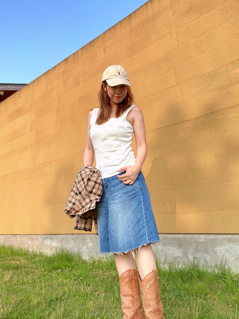 POLO RALPH LAURENのアイテムを使った「ウエスタンブーツ」の