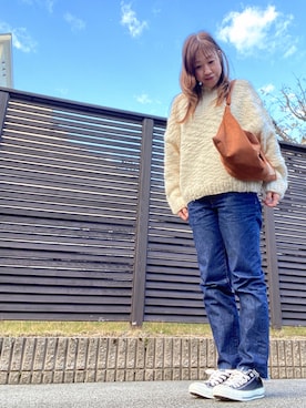 「ISOOK（アイスー）のアイテム」を使った、sanaekoさん（レディース・153cm）の秋コーディネート