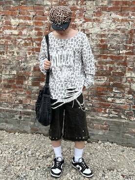 「アイテム（帽子）」を使った、けるとさん（メンズ・163cm）の夏コーディネート