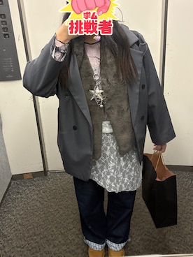 「大学生」｜挑戦者求ムbotさん（レディース・158cm）の秋コーディネート