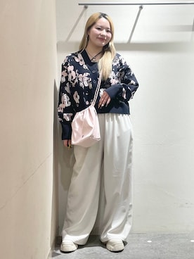「アイテム（キャミソール）」を使った、リンリンさん（レディース・156cm）の冬コーディネート