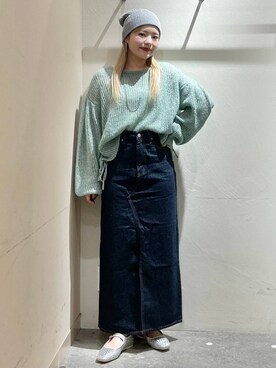 「ドットエスティ秋コーデ」｜「アイテム（ニットキャップ/ビーニー）」を使った、リンリンさん（レディース・156cm）の秋コーディネート