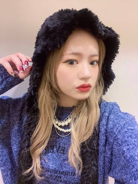 「LOWRYS FARM（ローリーズファーム）のアイテム（ハット）」を使った、リンリンさん（レディース・156cm）の秋コーディネート