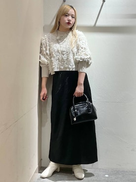 「ドットエスティ秋コーデ」｜「アイテム（アクセサリー）」を使った、リンリンさん（レディース・156cm）の秋コーディネート