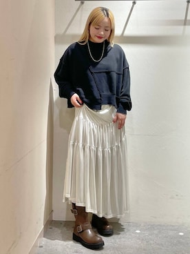 「ドットエスティ秋コーデ」｜「アイテム（アクセサリー）」を使った、リンリンさん（レディース・156cm）の秋コーディネート