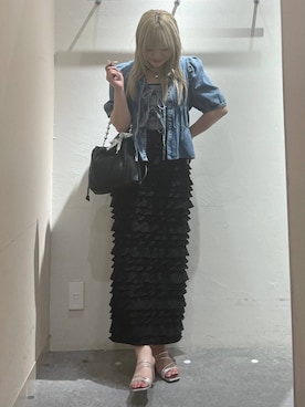 「アイテム（キーホルダー）」を使った、リンリンさん（レディース・156cm）の夏コーディネート