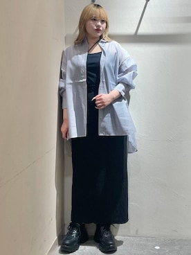「人気アイテムをチェック！」｜「アイテム（シャツ/ブラウス）」を使った、リンリンさん（レディース・156cm）の春コーディネート