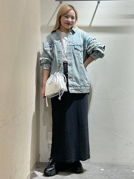 「ドットエスティ秋コーデ」｜「アイテム（ジャケット/アウター）」を使った、リンリンさん（レディース・156cm）の秋コーディネート