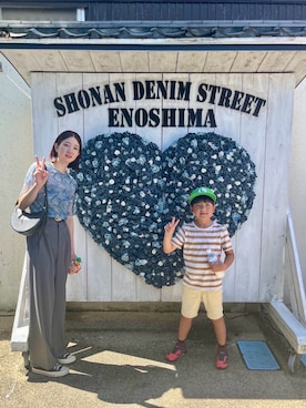 「VACANCY（ヴァカンシー）のアイテム（Tシャツ/カットソー）」を使った、wakacchaさん（レディース・163cm）の夏コーディネート