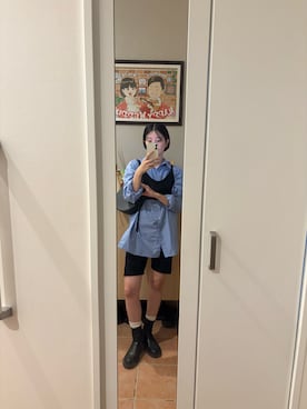 「バイカースタイル」｜wakacchaさん（レディース・163cm）の秋コーディネート