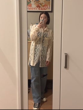 「LVEU.（ラブユ.）のアイテム」を使った、wakacchaさん（レディース・163cm）の夏コーディネート