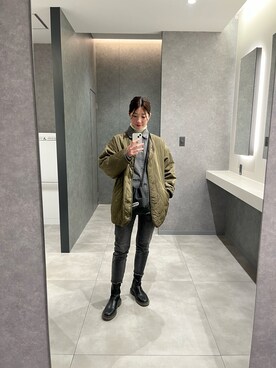 「ITEMS URBANRESEARCH（アイテムズ アーバンリサーチ）のアイテム（ジャケット/アウター）」を使った、wakacchaさん（レディース・163cm）の冬コーディネート