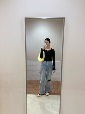 「LVEU.（ラブユ.）のアイテム」を使った、wakacchaさん（レディース・163cm）の春コーディネート