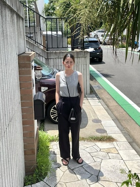 「Chaco（チャコ）のアイテム」を使った、wakacchaさん（レディース・163cm）の夏コーディネート