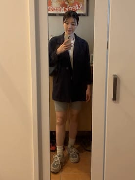 「お洒落さんとつながりたい」｜「アイテム（レギンス/スパッツ）」を使った、wakacchaさん（レディース・163cm）の夏コーディネート