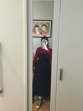 「LAKOLE（ラコレ）のアイテム（ワンピース/ドレス）」を使った、wakacchaさん（レディース・163cm）の冬コーディネート