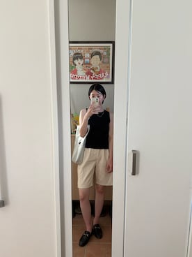 「un/neu（アンノイ）のアイテム」を使った、wakacchaさん（レディース・163cm）の夏コーディネート