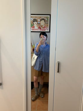 「un/neu（アンノイ）のアイテム」を使った、wakacchaさん（レディース・163cm）の夏コーディネート